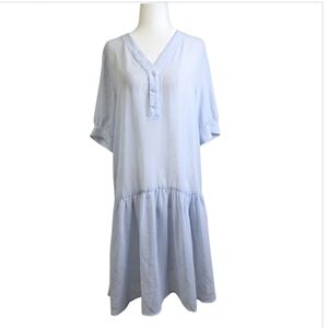 Selected Femme sheer tiered midi dress